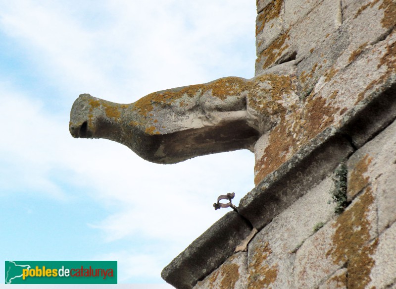 Llinars del Vallès - Església de Sant Sadurní de Collsabadell. Gàrgola (Foto: Albert Esteves, 2023) Llinars del Vallès - Església de Sant Sadurní de Collsabadell. Gàrgola