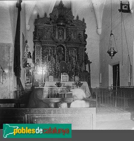 Llinars del Vallès - Sant Joan de Sanata (Foto: <i>Albert Oliveras -Arxiu Fotogràfic Centre Excursionista de Catalunya</i>, 1925) Llinars del Vallès - Sant Joan de Sanata