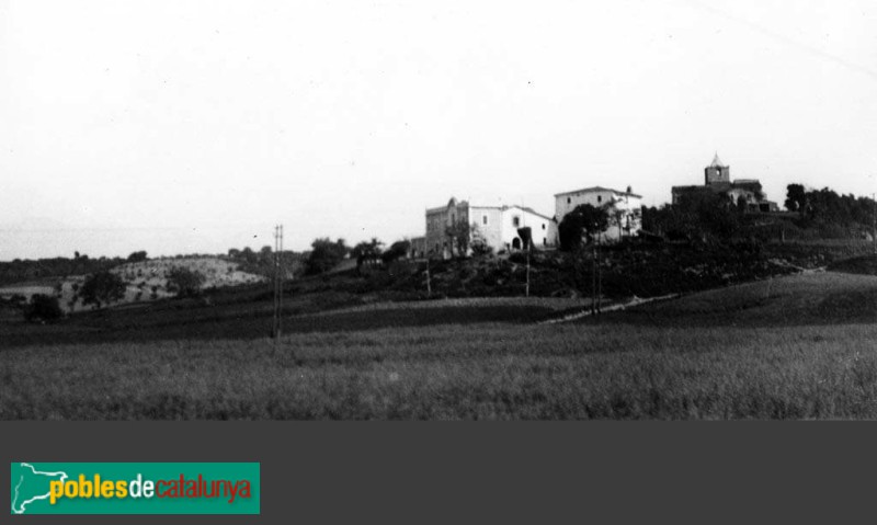Llinars del Vallès - Conjunt de Sant Joan de Sanata (Foto: <i>Anònima -Arxiu Fotogràfic Centre Excursionista de Catalunya-</i>, inicis segle XX) Llinars del Vallès - Conjunt de Sant Joan de Sanata