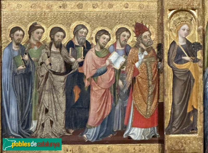 Sant Cugat del Vallès - Monestir. Retaule de Santa Maria de Tots el Sants (Foto: Albert Esteves, 2023) Sant Cugat del Vallès - Monestir. Retaule de Santa Maria de Tots el Sants