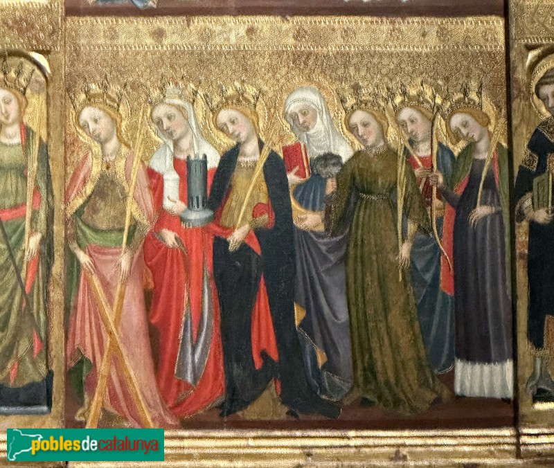 Sant Cugat del Vallès - Monestir. Retaule de Santa Maria de Tots el Sants (Foto: Albert Esteves, 2023) Sant Cugat del Vallès - Monestir. Retaule de Santa Maria de Tots el Sants