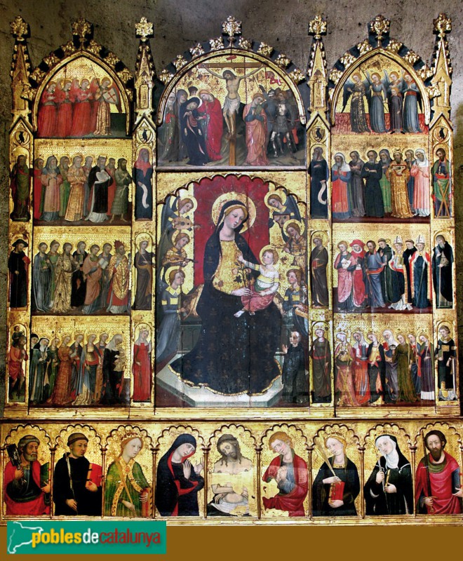 Sant Cugat del Vallès - Monestir. Retaule de Tots Sants (Foto: <i>Josep Renalias</i>, 2007) Sant Cugat del Vallès - Monestir. Retaule de Tots Sants