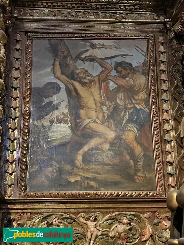 Monestir de Sant Cugat del Vallès - Retaule de Sant Bartomeu (Foto: Albert Esteves, 2023) Monestir de Sant Cugat del Vallès - Retaule de Sant Bartomeu