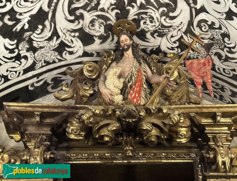 Monestir de Sant Cugat - Retaule de la Pietat. Detall (Foto: Albert Esteves, 2023) Monestir de Sant Cugat - Retaule de la Pietat. Detall