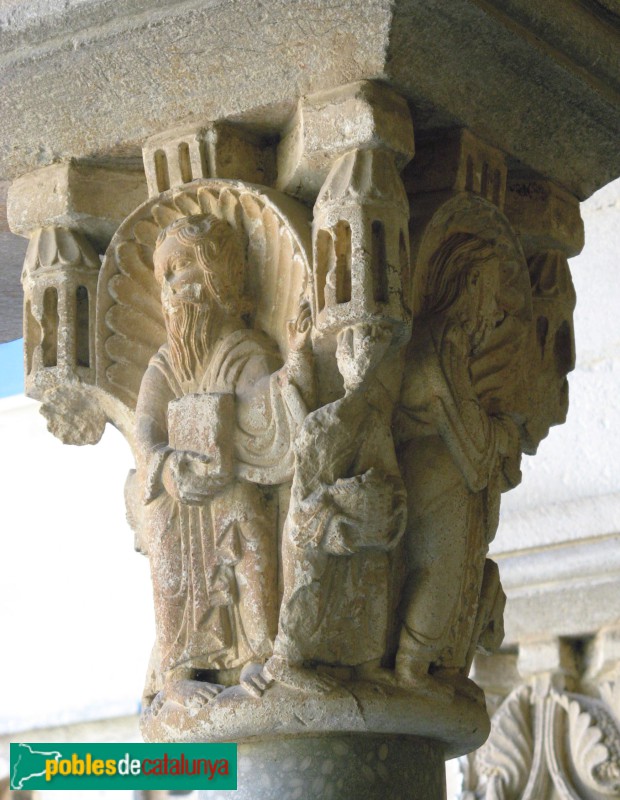 Monestir de Sant Cugat - Capitell del claustre (Foto: Albert Esteves, 2010) Monestir de Sant Cugat - Capitell del claustre