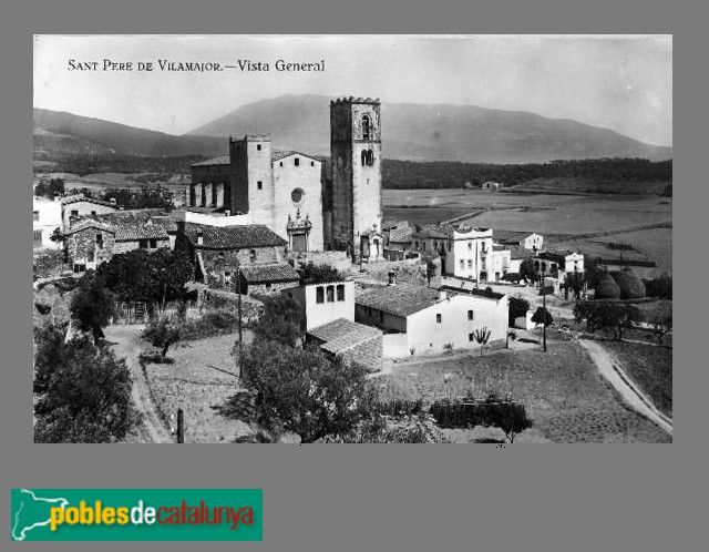 Sant Pere de Vilamajor - Església de Sant Pere. Postal antiga Sant Pere de Vilamajor - Església de Sant Pere. Postal antiga
