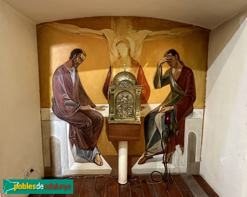 Església de Sant Pere de Vilamajor - Mural del Santíssim amb el Sagrari (Raül Galusca) (Foto: Albert Esteves, 2023) Església de Sant Pere de Vilamajor - Mural del Santíssim amb el Sagrari (Raül Galusca)