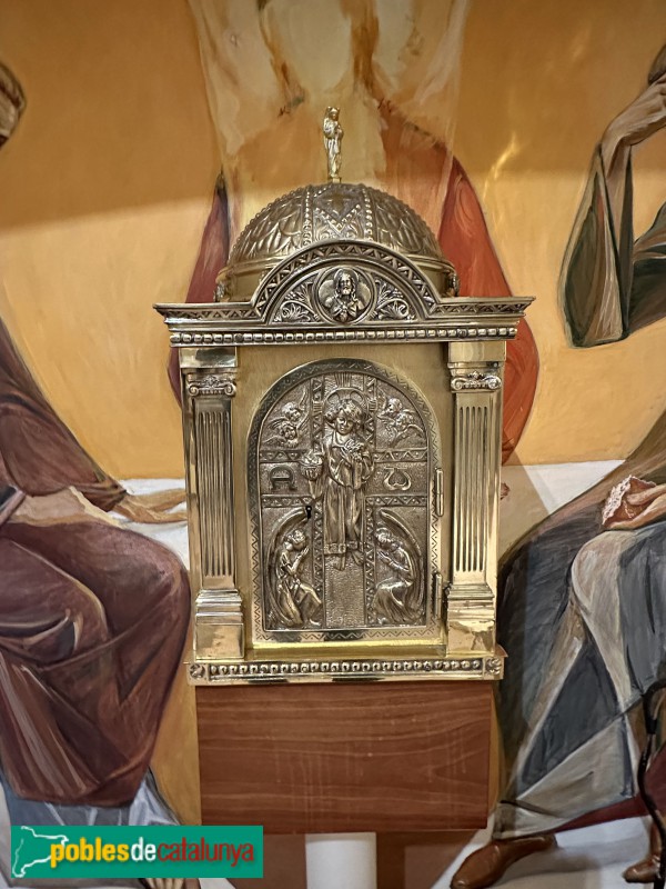 Església de Sant Pere de Vilamajor - Mural del Santíssim amb el Sagrari (Raül Galusca) (Foto: Albert Esteves, 2023) Església de Sant Pere de Vilamajor - Mural del Santíssim amb el Sagrari (Raül Galusca)