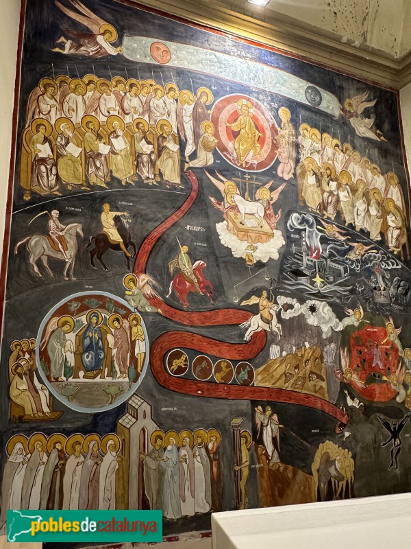 Església de Sant Pere de Vilamajor - Mural Meditació sobre l'Apocalipsi (Kisléghi Nagy Ádám) (Foto: Albert Esteves, 2023) Església de Sant Pere de Vilamajor - Mural Meditació sobre l'Apocalipsi (Kisléghi Nagy Ádám)