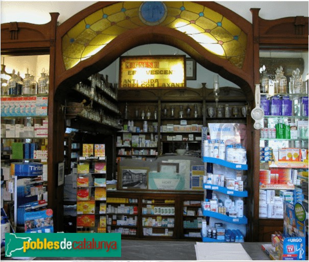 Barcelona - Farmàcia Puigoriol (Foto: Sergi Suárez, 2023) Barcelona - Farmàcia Puigoriol