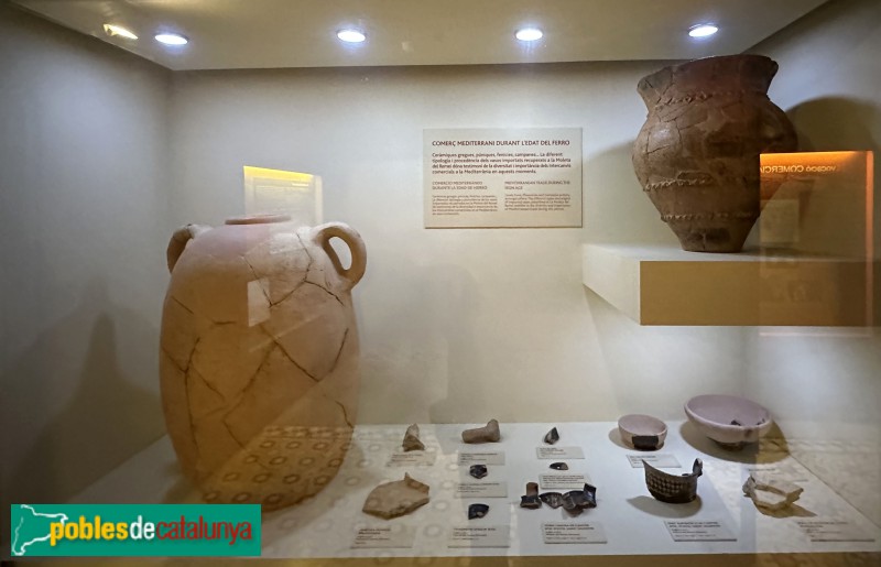 Alcanar - Centre d'Interpretació de la Cultura dels Ibers. Materials procedents de la Moleta del Remei (Foto: Albert Esteves, 2023) Alcanar - Centre d'Interpretació de la Cultura dels Ibers. Materials procedents de la Moleta del Remei