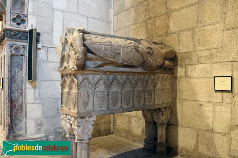 Vilafranca del Penedès - Església de Sant Francesc. Sepulcre de Bernat de Castellet (1324) (Foto: Albert Esteves, 2024) Vilafranca del Penedès - Església de Sant Francesc. Sepulcre de Bernat de Castellet (1324)