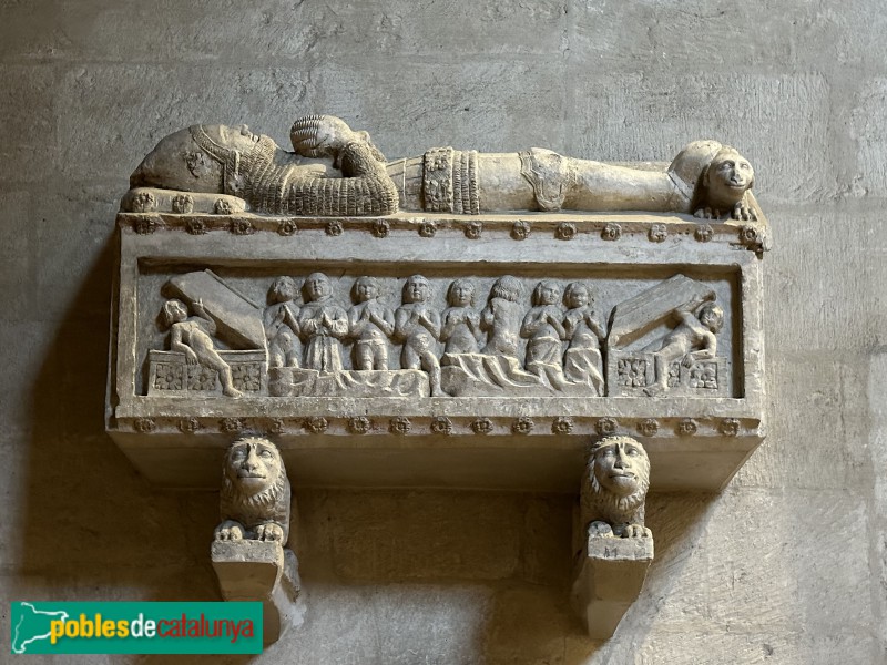 Vilafranca del Penedès - Església de Sant Francesc. Sepulcre dels Penyafort (segle XIV) (Foto: Albert Esteves, 2024) Vilafranca del Penedès - Església de Sant Francesc. Sepulcre dels Penyafort (segle XIV)