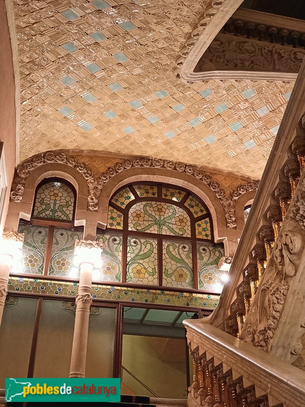 Barcelona - Palau de la Música. Vestíbul Sant Pere (Foto: Anna Corcoll, 2023) Barcelona - Palau de la Música. Vestíbul Sant Pere