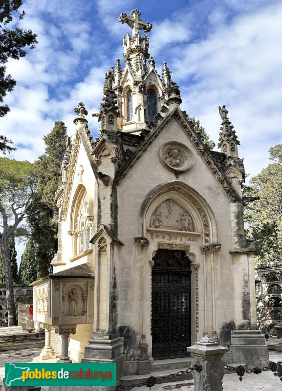Vilafranca del Penedès - Cementiri. Panteó Antoni Jané