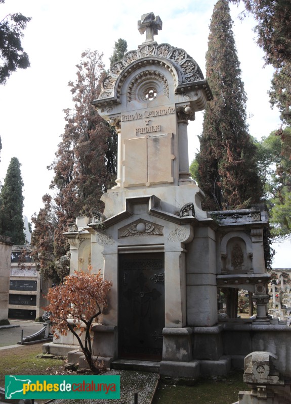 Vilafranca del Penedès - Cementiri. Panteó Ramon Marimon