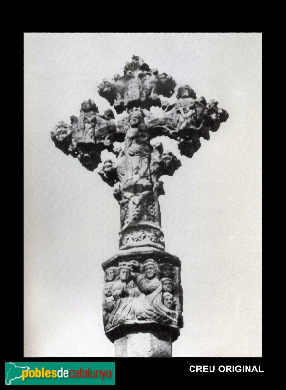 Ulldecona - Creu de la Plaça (Foto: <i>Albert Bastardes</i>, 1923) Ulldecona - Creu de la Plaça