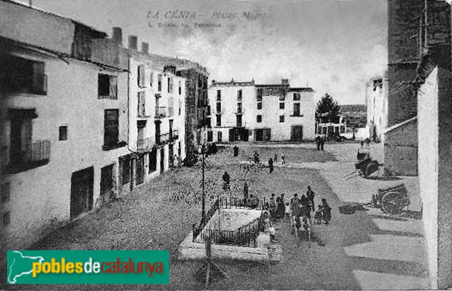 La Sénia - Font Vella de la plaça Major. Postal antiga La Sénia - Font Vella de la plaça Major. Postal antiga