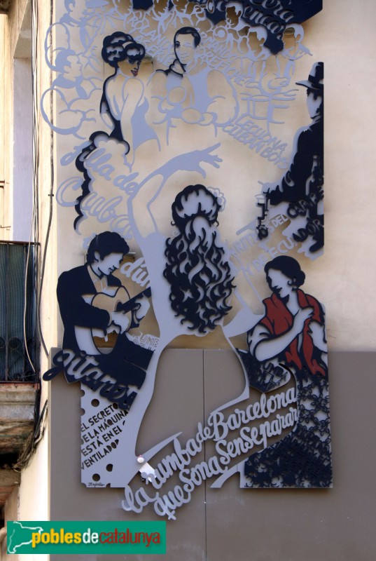 Barcelona - Cera, 57. Mural de la Rumba (II) (Foto: Albert Esteves, 2023) Barcelona - Cera, 57. Mural de la Rumba (II)