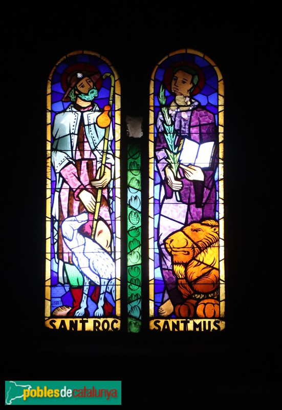 Rubí - Església de Sant Pere. Vitrall (Foto: Albert Esteves, 2024) Rubí - Església de Sant Pere. Vitrall