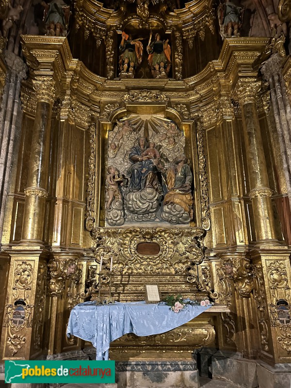 Girona - Catedral. Retaule de Santa Anna