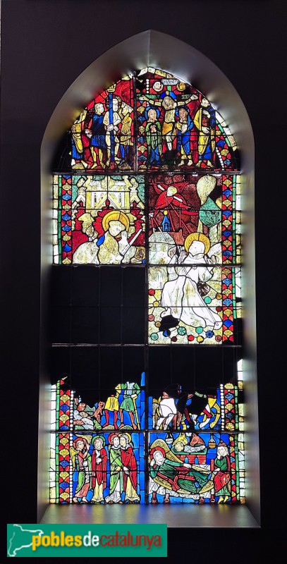 Girona - Catedral. Vitralls gòtics