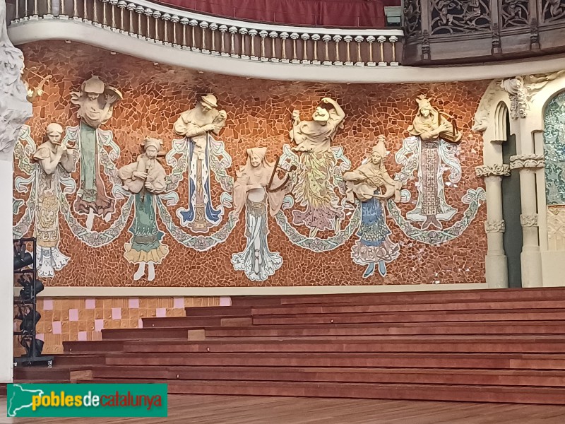 Barcelona - Palau de la Música. Escenari (Foto: Sergi Suárez, 2024) Barcelona - Palau de la Música. Escenari