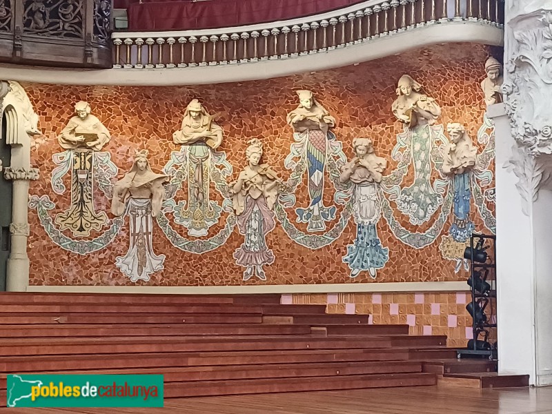 Barcelona - Palau de la Música. Escenari (Foto: Sergi Suárez, 2024) Barcelona - Palau de la Música. Escenari