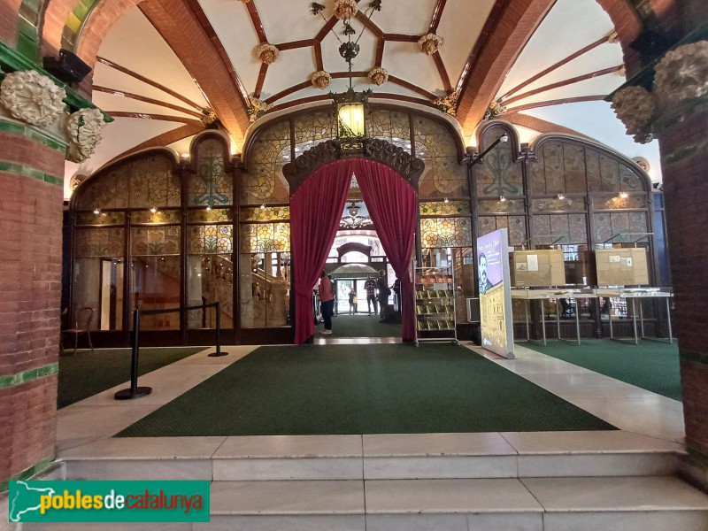 Barcelona - Palau de la Música. Vestíbul (Foto: Sergi Suárez, 2024) Barcelona - Palau de la Música. Vestíbul