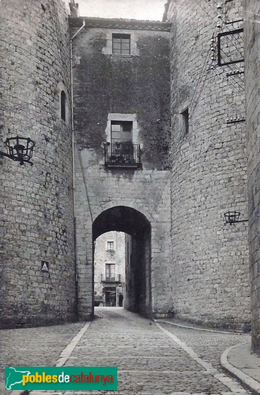 Girona - Portal de Sobreportes. Postal antiga Girona - Portal de Sobreportes. Postal antiga
