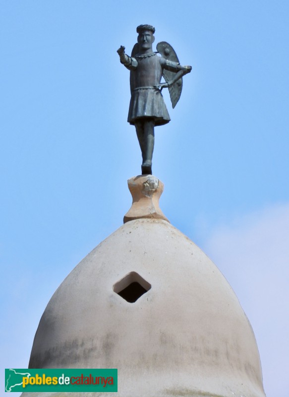 Albinyana - Sant Bartomeu. Àngel del campanar (Foto: Valentí Pons, 2024) Albinyana - Sant Bartomeu. Àngel del campanar