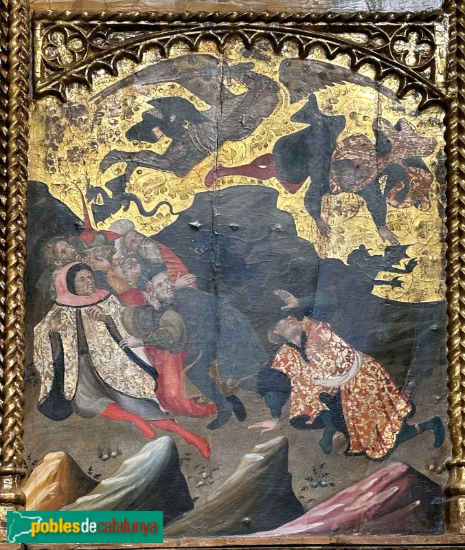 Museu d'Art de Girona - Retaule de Sant Miquel de Cruïlles. Caiguda de l'Anticrist (Foto: Albert Esteves, 2024) Museu d'Art de Girona - Retaule de Sant Miquel de Cruïlles. Caiguda de l'Anticrist