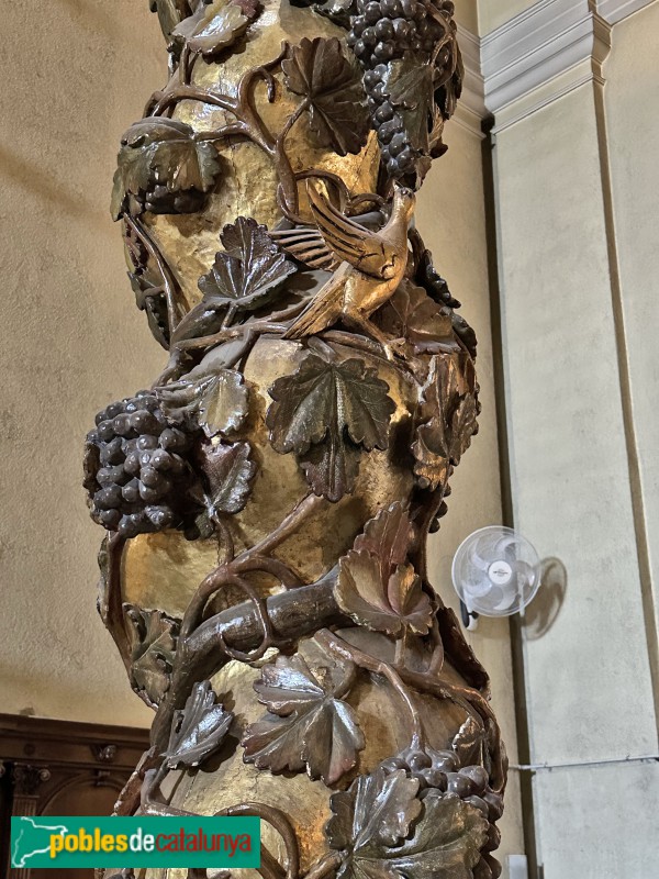 Premià de Mar - Església de Sant Cristòfol. Baldaquí (Foto: Albert Esteves, 2024) Premià de Mar - Església de Sant Cristòfol. Baldaquí