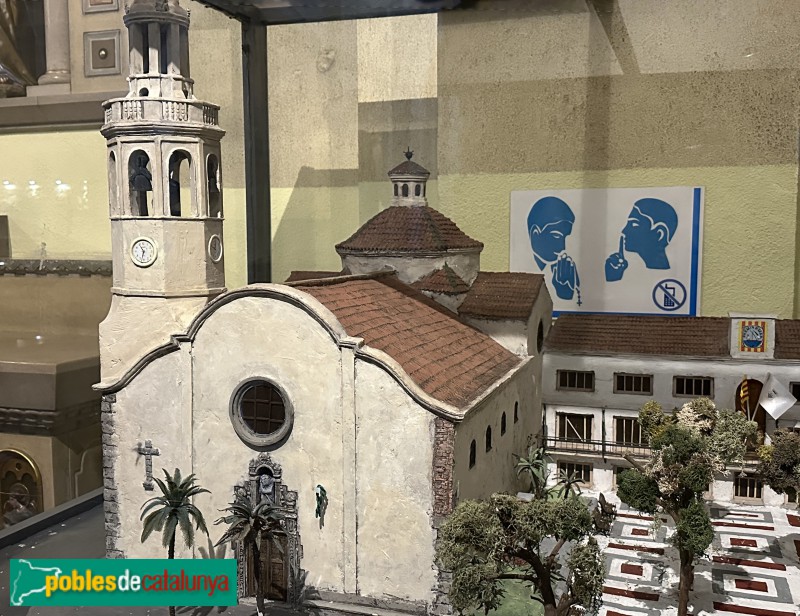 Premià de Mar - Església de Sant Cristòfol. maqueta (Foto: Albert Esteves, 2024) Premià de Mar - Església de Sant Cristòfol. maqueta