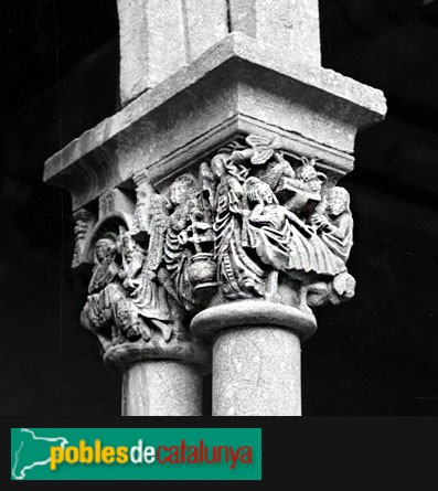 Girona - Convent de Sant Domènec. Claustre (Foto: <i>Sebastià Martí -INSPAI - IF-563160-</i>, 1975) Girona - Convent de Sant Domènec. Claustre