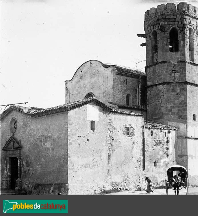 Sant Sadurní d'Anoia - Església de Sant Sadurní (Foto: <i>Josep Salvany -Fons Salvany. Biblioteca de Catalunya-</i>, 1913) Sant Sadurní d'Anoia - Església de Sant Sadurní