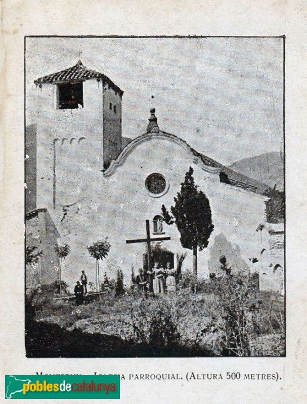Montseny - Església de Sant Julià del Montseny. Postal antiga (Foto: 202) Montseny - Església de Sant Julià del Montseny. Postal antiga
