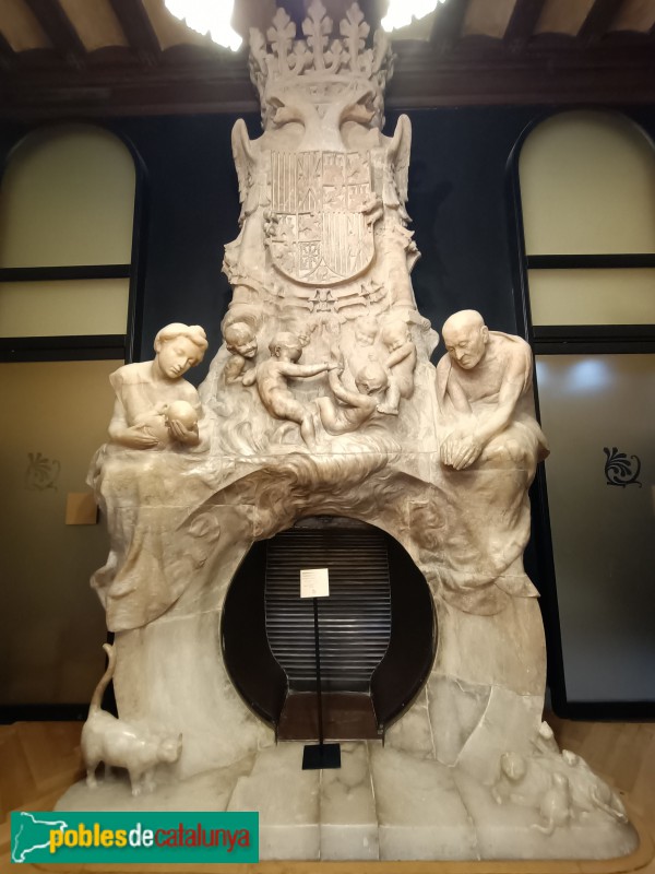 Barcelona - Fonda Espanya. Llar de foc (Foto: Anna Corcoll, 2024) Barcelona - Fonda Espanya. Llar de foc