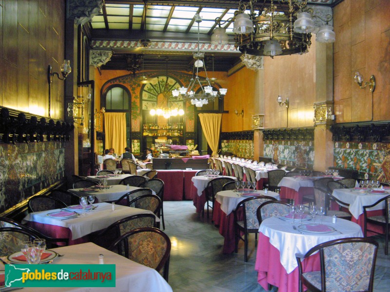 Barcelona - Fonda Espanya. Restaurant (Foto: Albert Esteves, 2007) Barcelona - Fonda Espanya. Restaurant