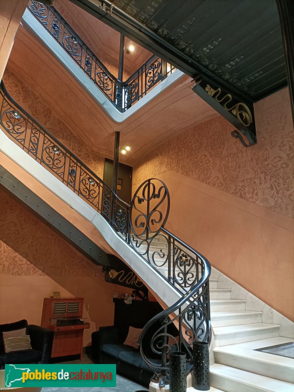 Barcelona - Fonda Espanya. Vestíbul (Foto: Anna Corcoll, 2024) Barcelona - Fonda Espanya. Vestíbul