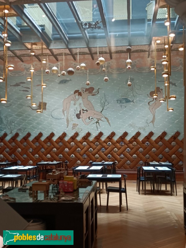 Barcelona - Fonda Espanya. Menjador hostes (Foto: Anna Corcoll, 2024) Barcelona - Fonda Espanya. Menjador hostes