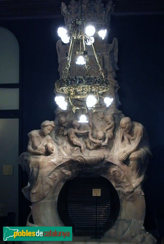 Barcelona - Fonda Espanya. Llar de foc (Foto: <i>Pol Pijuan</i>, 2015) Barcelona - Fonda Espanya. Llar de foc