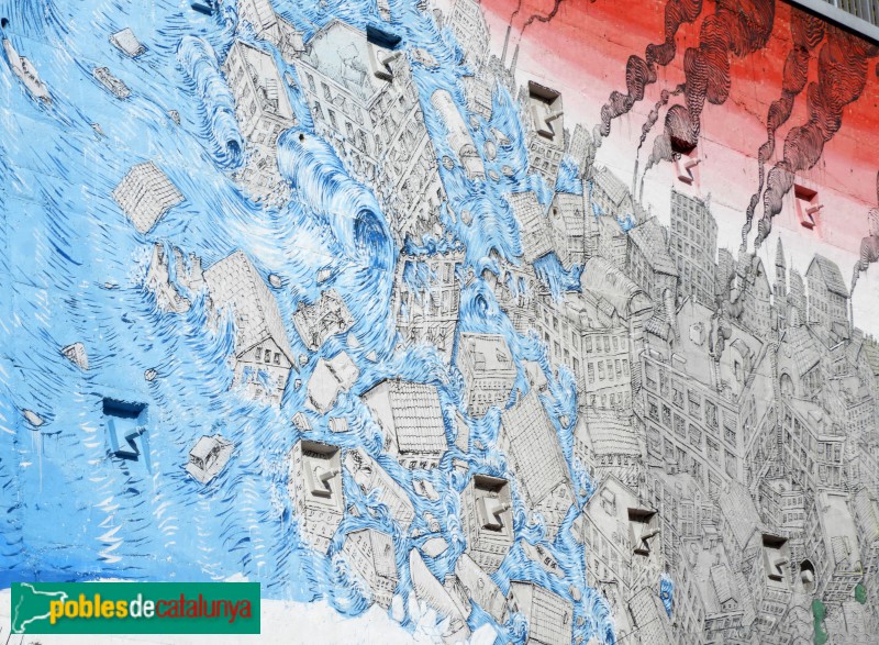 Barcelona - Mural <i>El Carmel mossega</i> (Foto: Valentí Pons, 2024) Barcelona - Mural <i>El Carmel mossega</i>