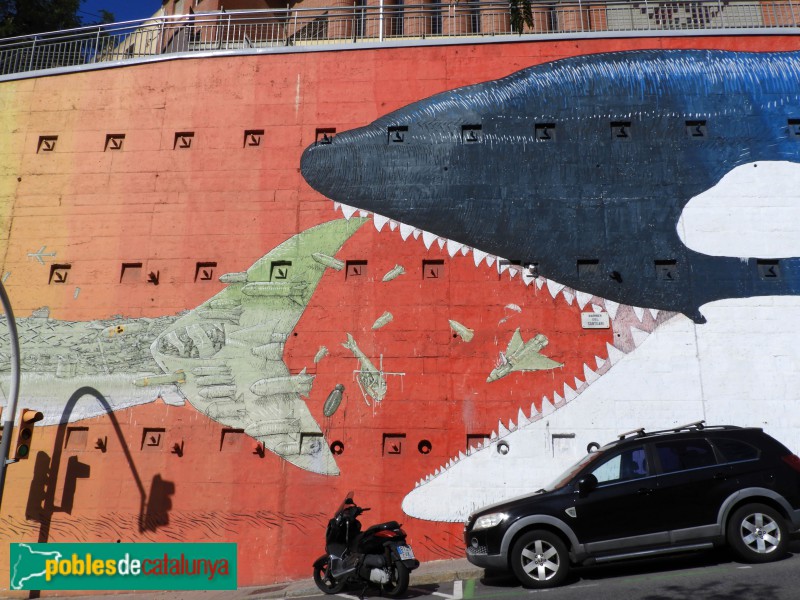 Barcelona - Mural <i>El Carmel mossega</i> (Foto: Valentí Pons, 2024) Barcelona - Mural <i>El Carmel mossega</i>