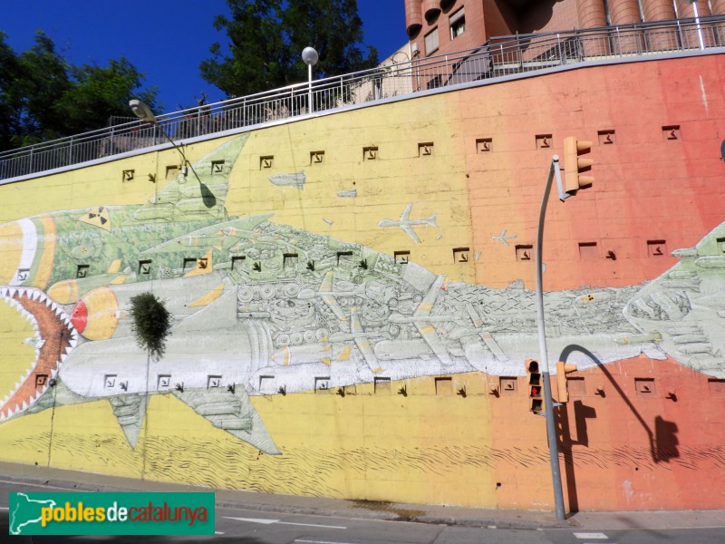 Barcelona - Mural <i>El Carmel mossega</i> (Foto: Valentí Pons, 2024) Barcelona - Mural <i>El Carmel mossega</i>