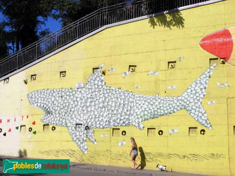 Barcelona - Mural <i>El Carmel mossega</i> (Foto: Valentí Pons, 2024) Barcelona - Mural <i>El Carmel mossega</i>