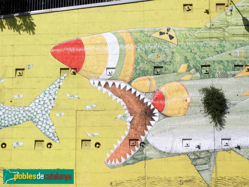 Barcelona - Mural <i>El Carmel mossega</i> (Foto: Valentí Pons, 2024) Barcelona - Mural <i>El Carmel mossega</i>