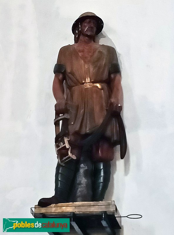 Barcelona - Església de Sant Medir. Sant Medir, d'Enric Monjo (Foto: Anna Corcoll, 2024) Barcelona - Església de Sant Medir. Sant Medir, d'Enric Monjo