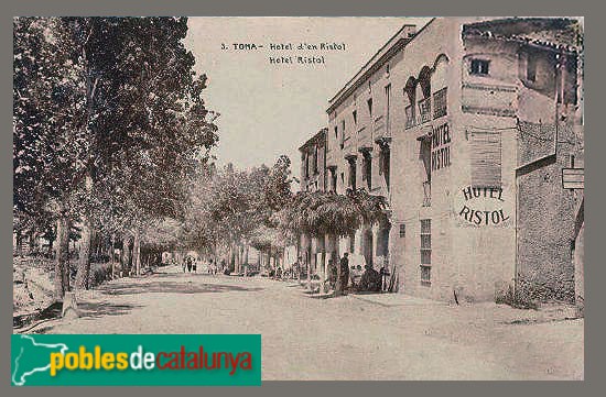 Tona - Hotel Ristol. Postal antiga Tona - Hotel Ristol. Postal antiga