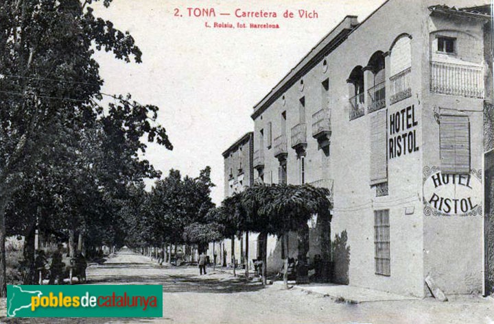 Tona - Hotel Ristol. Postal antiga Tona - Hotel Ristol. Postal antiga